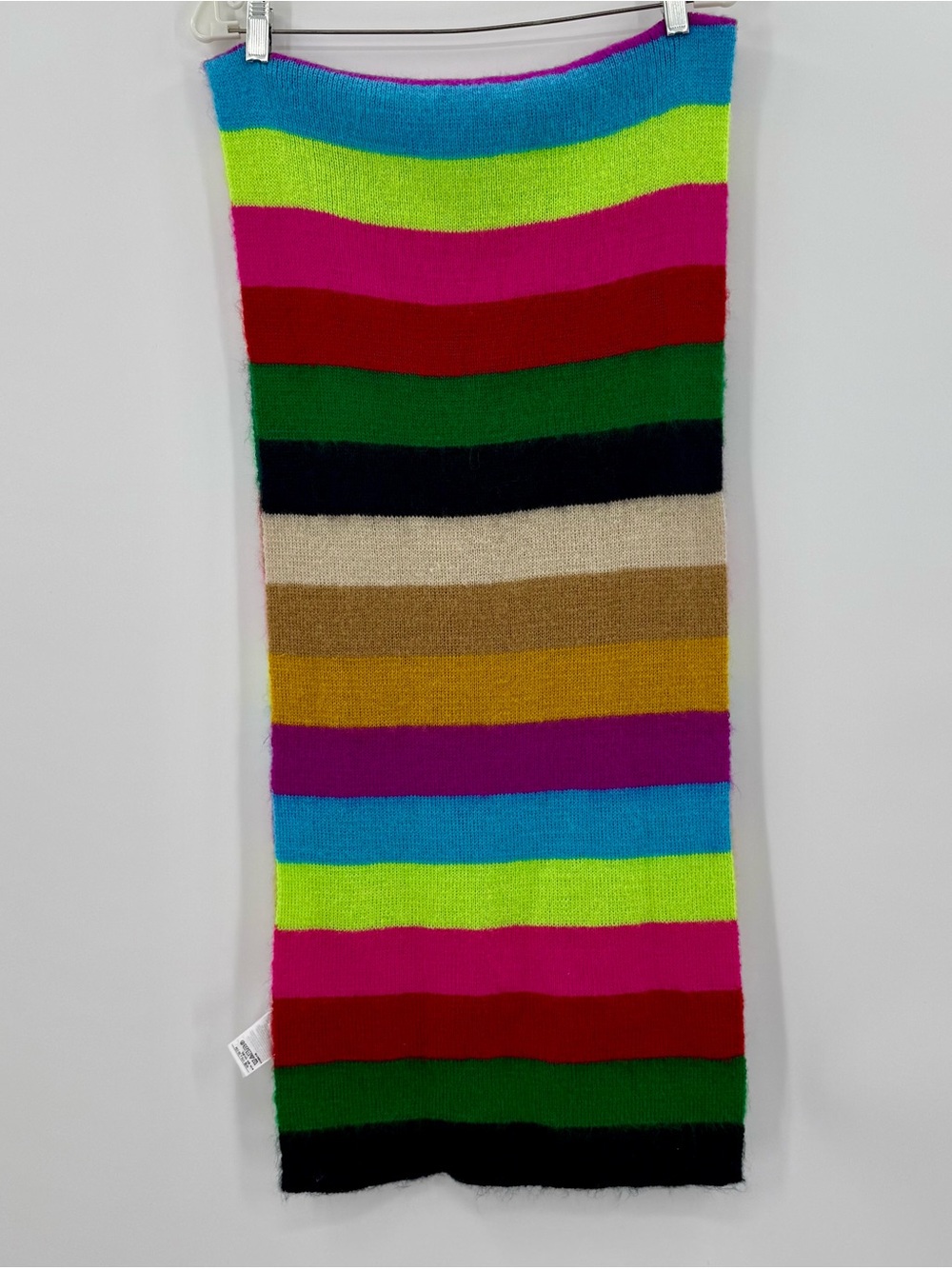 Gap Multicolor Crazy Stripe Oversized Knit Scarf Rainbow - Picture 2 of 6